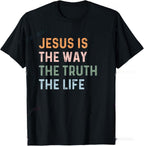 Christian T Shirt Jesus Pull-over The Way Truth Women Men Kids