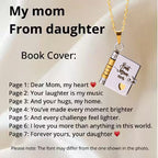 Book Pendant With Words Can Be Opened Love Book Titanium Steel Necklace