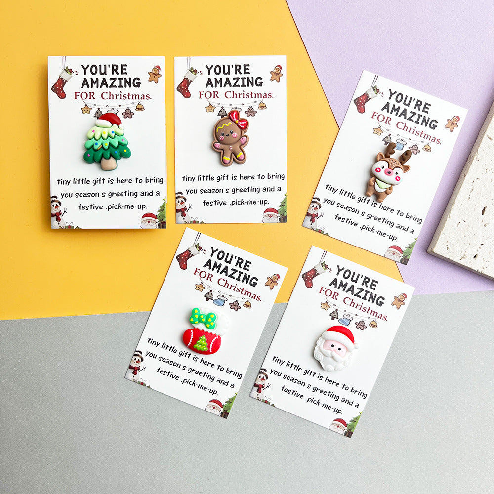 DIY Christmas Resin Jewelry Accessories -Blessing Card Santa & Holiday Charms | ST. VON'S FLAIR