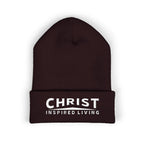 Christ Inspired Living Embroidered Cuffed Beanie | Faith Hat | ST. VON'S FLAIR