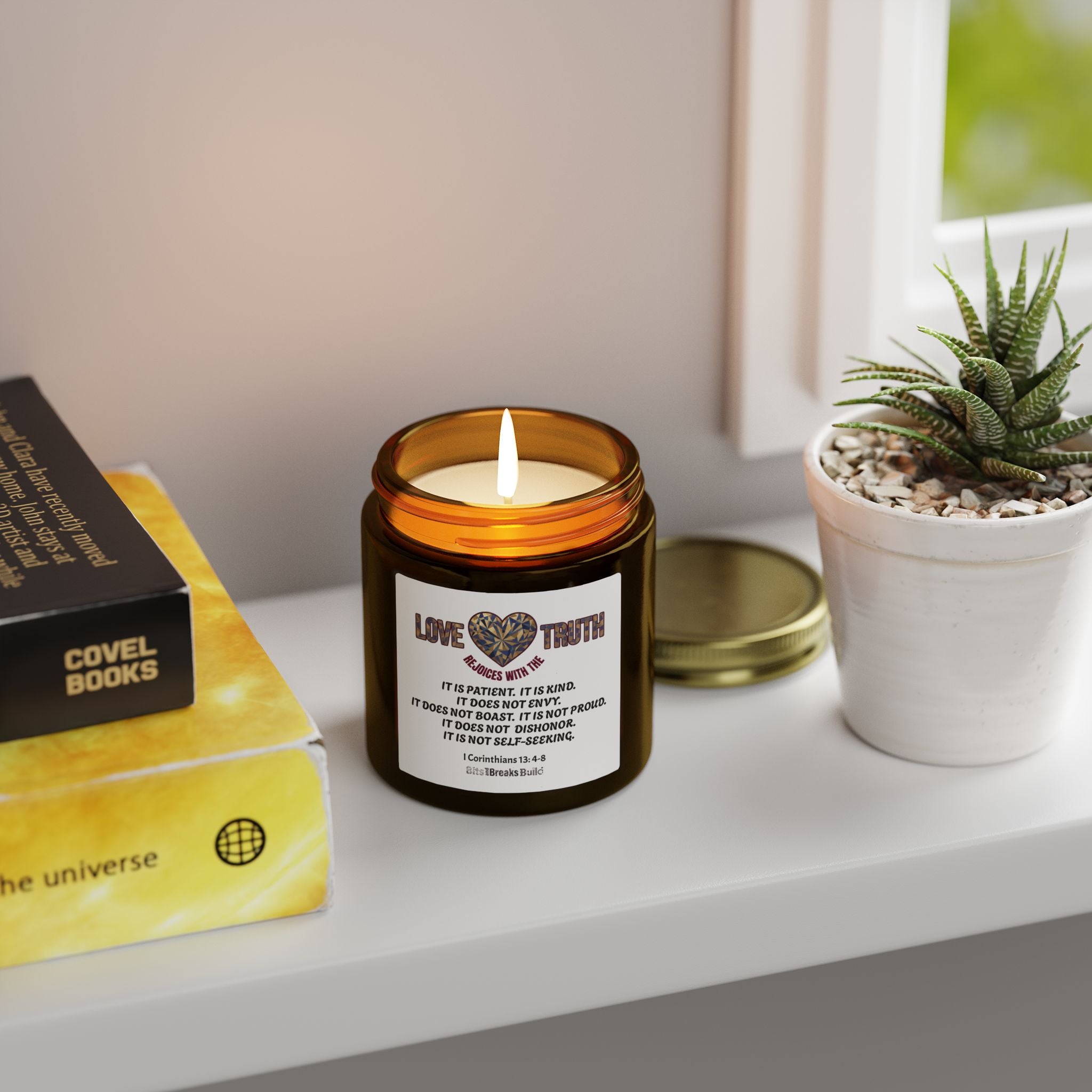 Aromatic Love Scented Candle - Coconut Apricot Wax