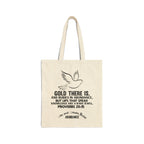 Gold There Is | Proverbs 20:15 Inspirational Canvas Tote Bag | ST. VON'S FLAIR