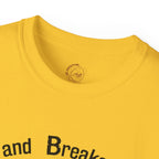 Faith Bits and Breaks Build Comfort T-Shirt Unisex Ultra Cotton Tee Light Weight Curved Collar