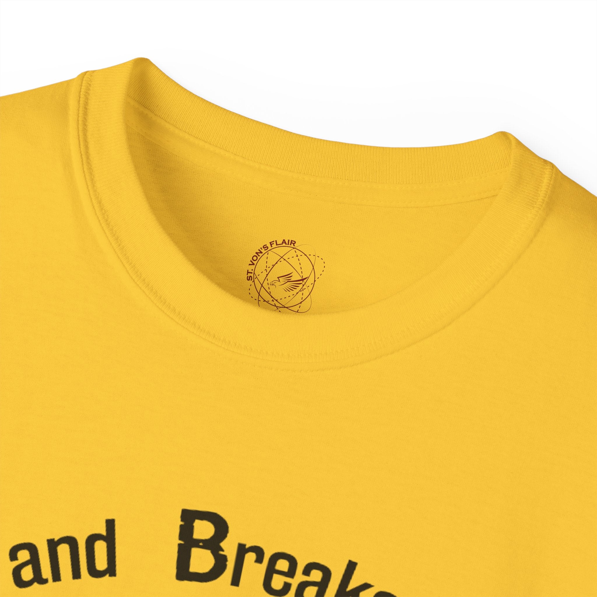 Faith Bits and Breaks Build Comfort T-Shirt Unisex Ultra Cotton Tee Light Weight Curved Collar