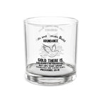 Biblical Dove Proverbs 20:16 Abundance Rocks Glass - 10oz Engraved Drinkware for Celebrations