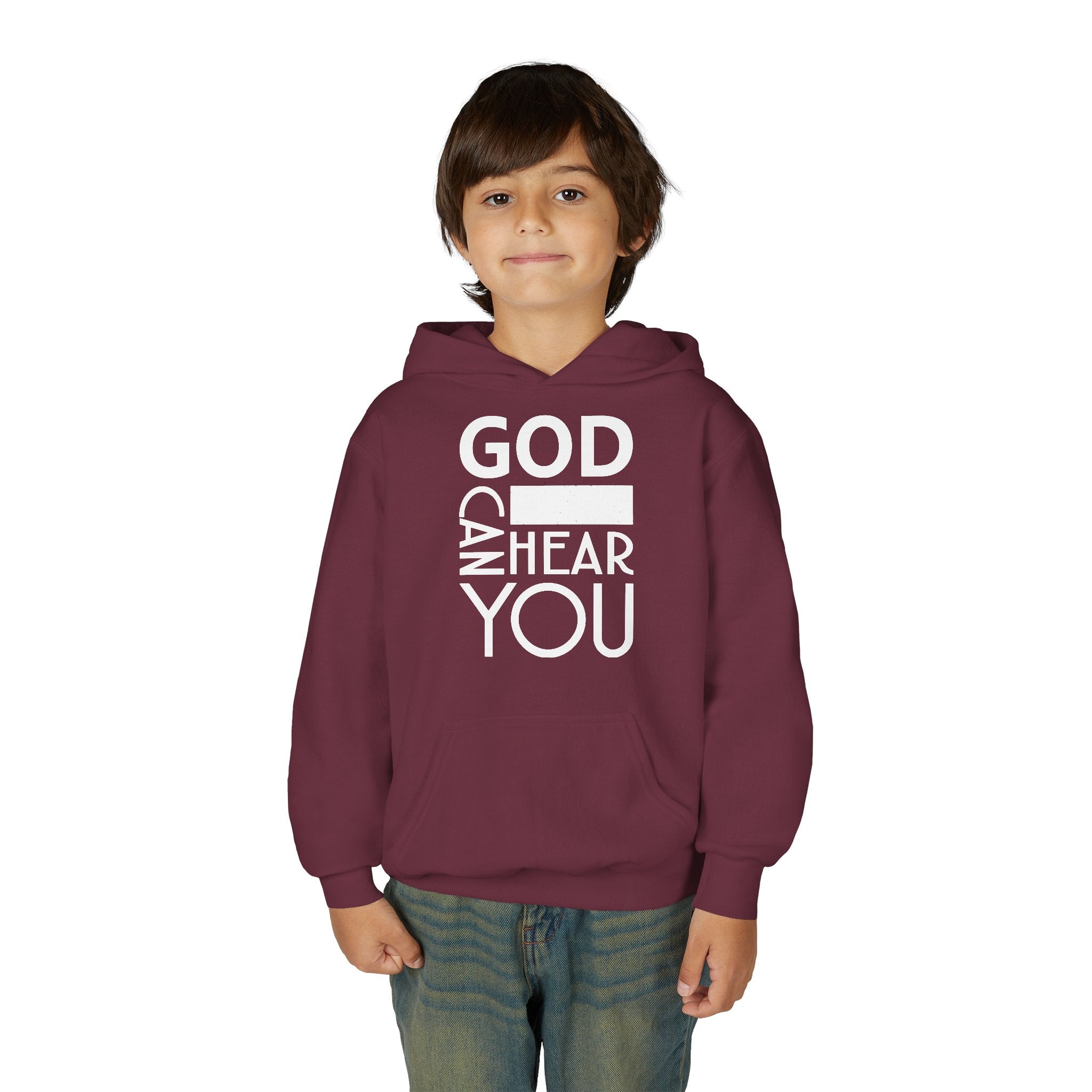 God Can Youth Hoodie Christian Sweatshirt Unisex Children Clothing