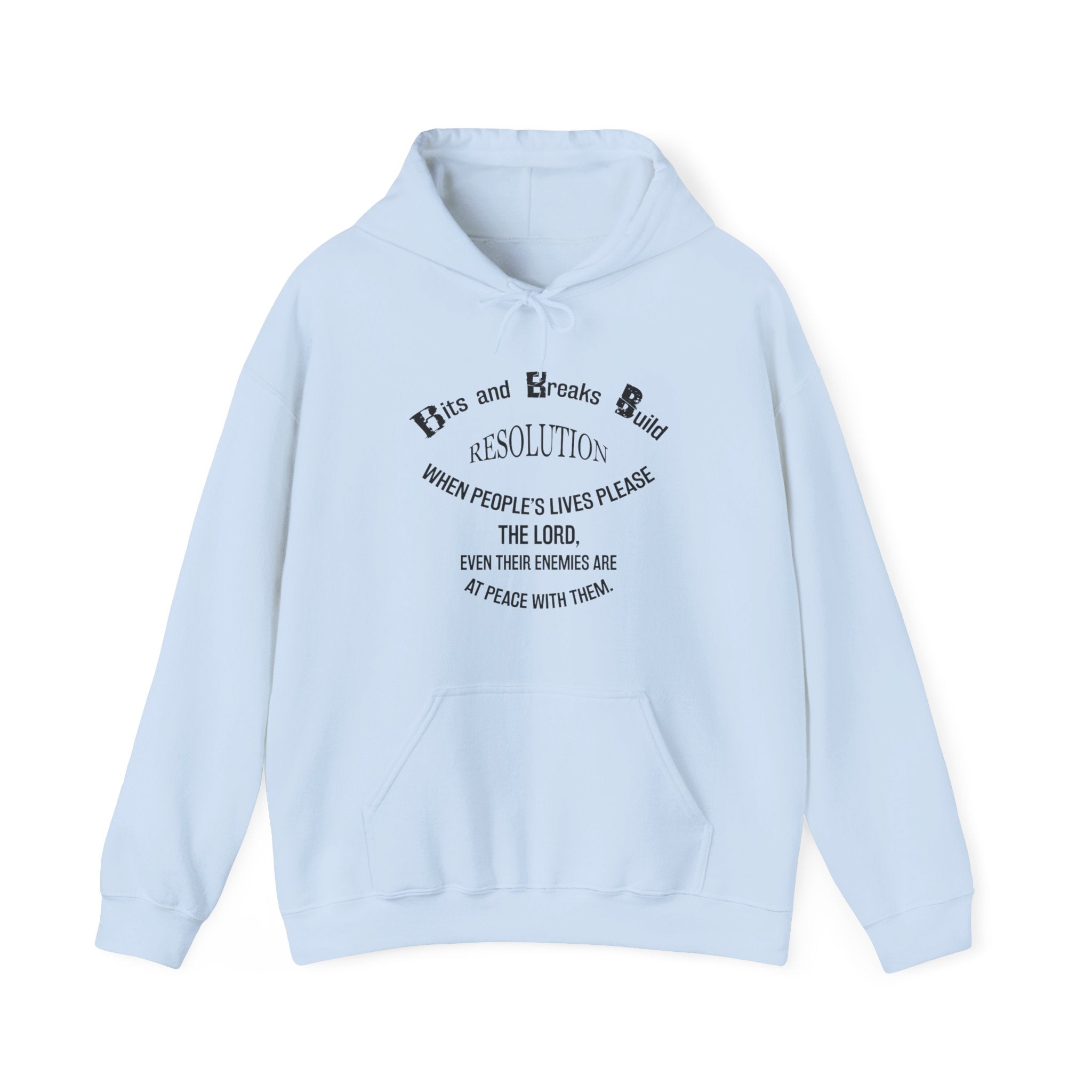 Biblical Quote Unisex Heavy Blend™ Hooded Sweatshirt Peaceful Resolution