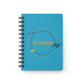 Spiral Bound Journal Lined Notebook Flexible Covering Composition for Any Designing and Daily Routines