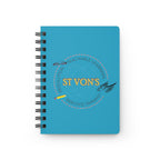 Spiral Bound Journal Lined Notebook Flexible Covering Composition for Any Designing and Daily Routines