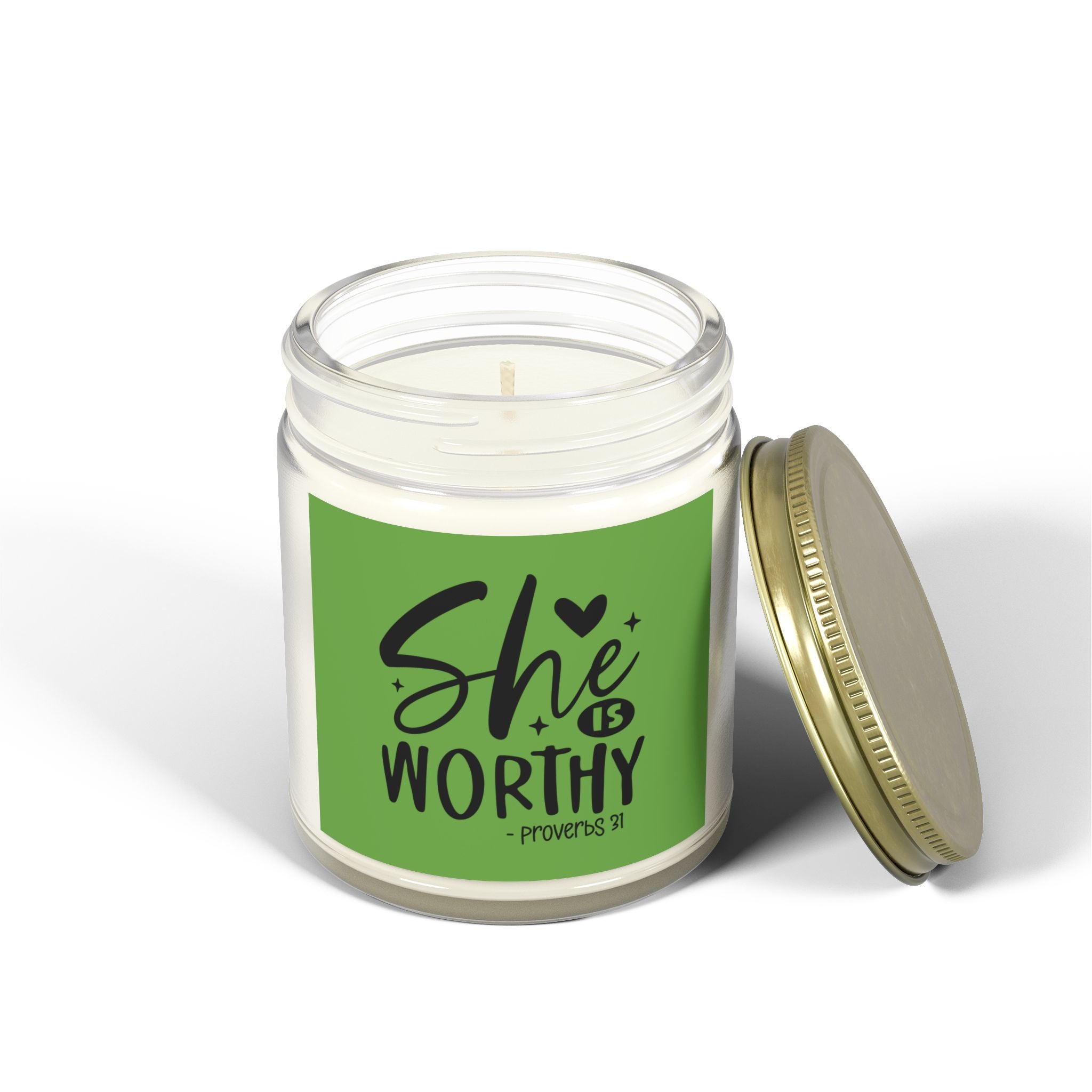 Aromatic She's Worthy Scented Candle Relaxing Wax Unscented and ScentedFumes