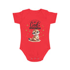 Toddler 1 Piece My God Baby Bodysuit - Trust in Him - Cute Muskrat Designed Onesies