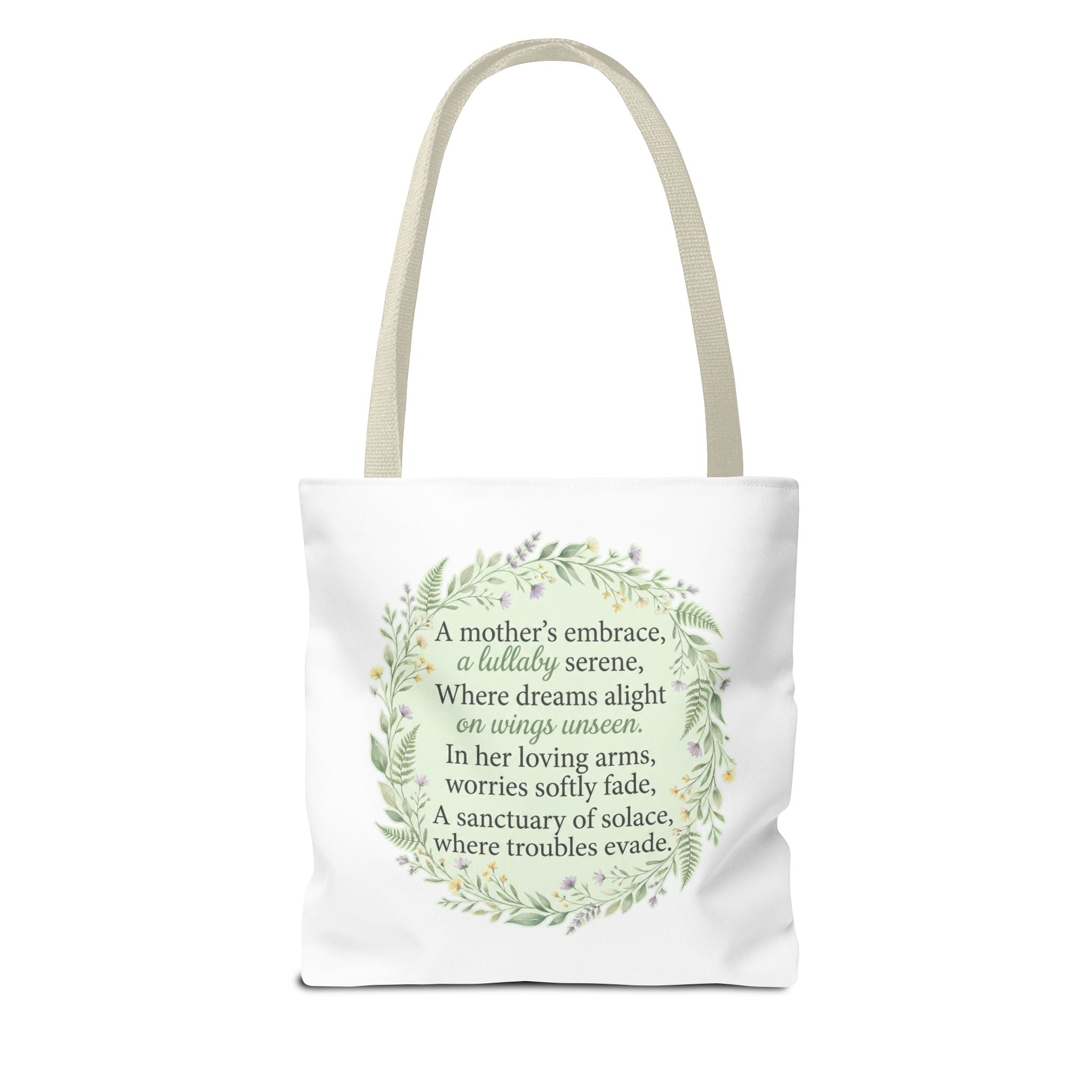 "A Lullaby on Wings Unseen" Tote Bag | ST. VON'S Poetic Lines