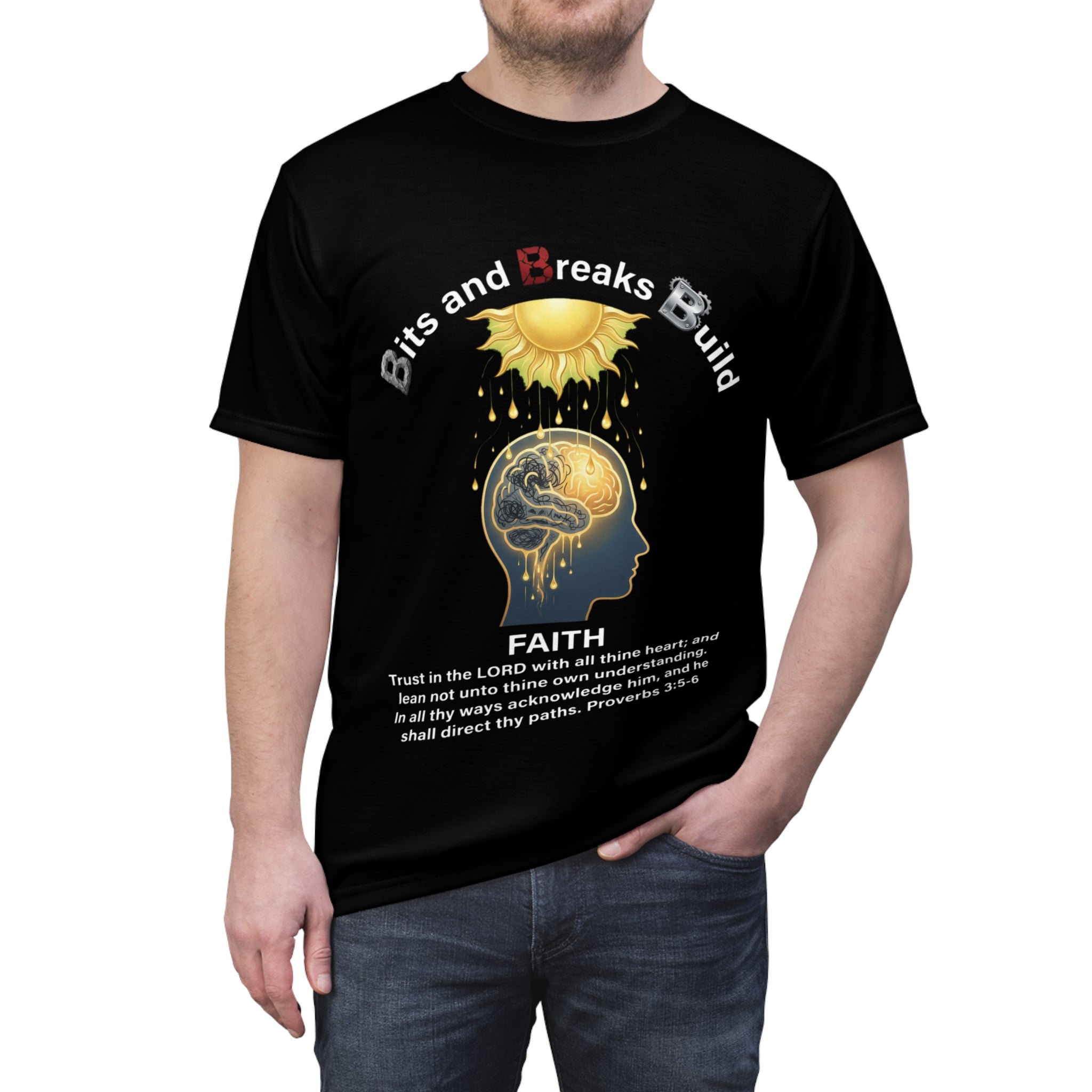 Proverbs 3:5-6 Nourished Mind Faith T-Shirt | Trust in the Lord | ST. VON'S FLAIR
