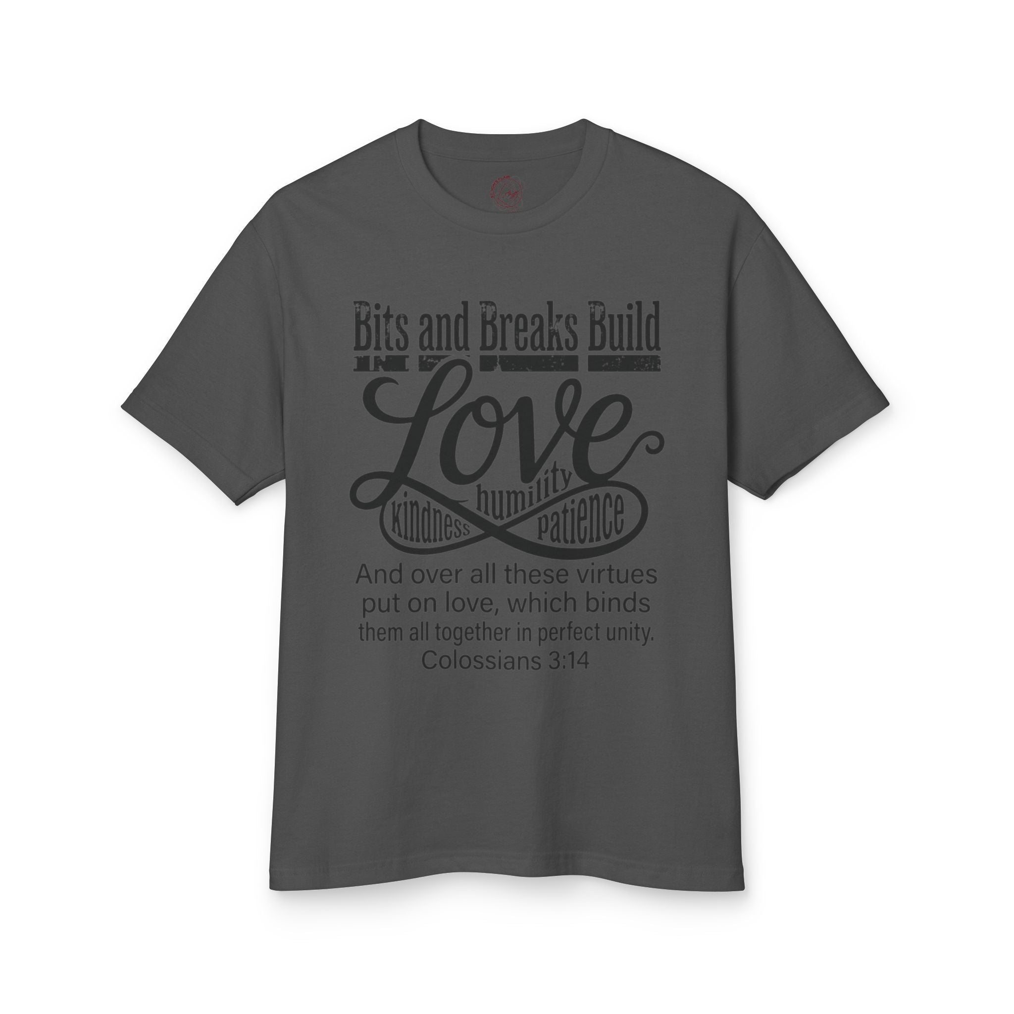 Love | Colossians 3:14 Unisex Garment-Dyed Heavyweight Tee | Kindness, Humility & Patience | ST. VON'S FLAIR