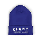 Christ Inspired Living Embroidered Cuffed Beanie | Faith Hat | ST. VON'S FLAIR
