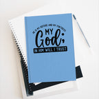 Christian Journal - Ruled Line Bible Lesson Composition 'In Him I Will Trust' 5x9