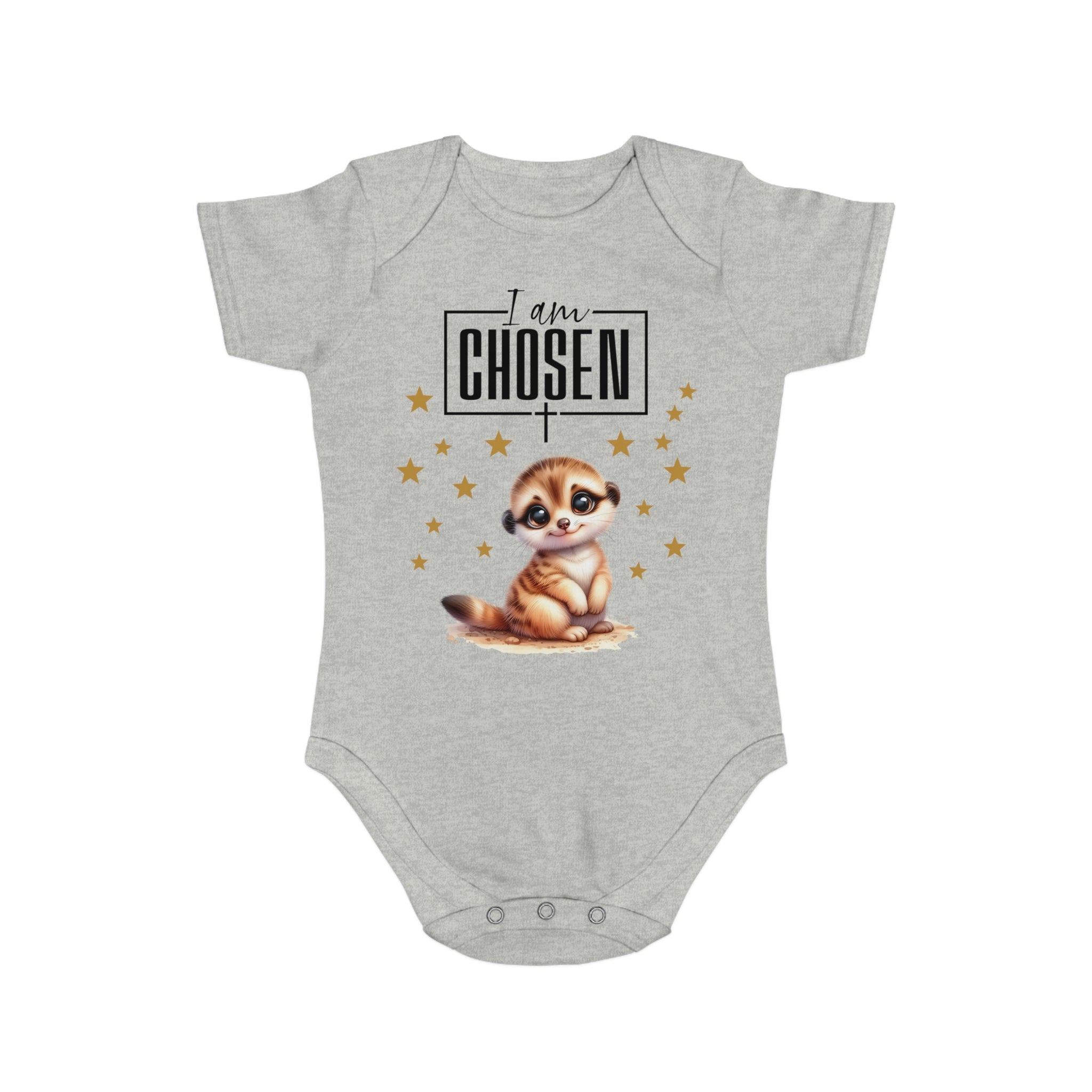 Toddler I Am Chosen 1 Piece Bodysuit - Trust in Him - Cute Muskrat Designed Onesies
