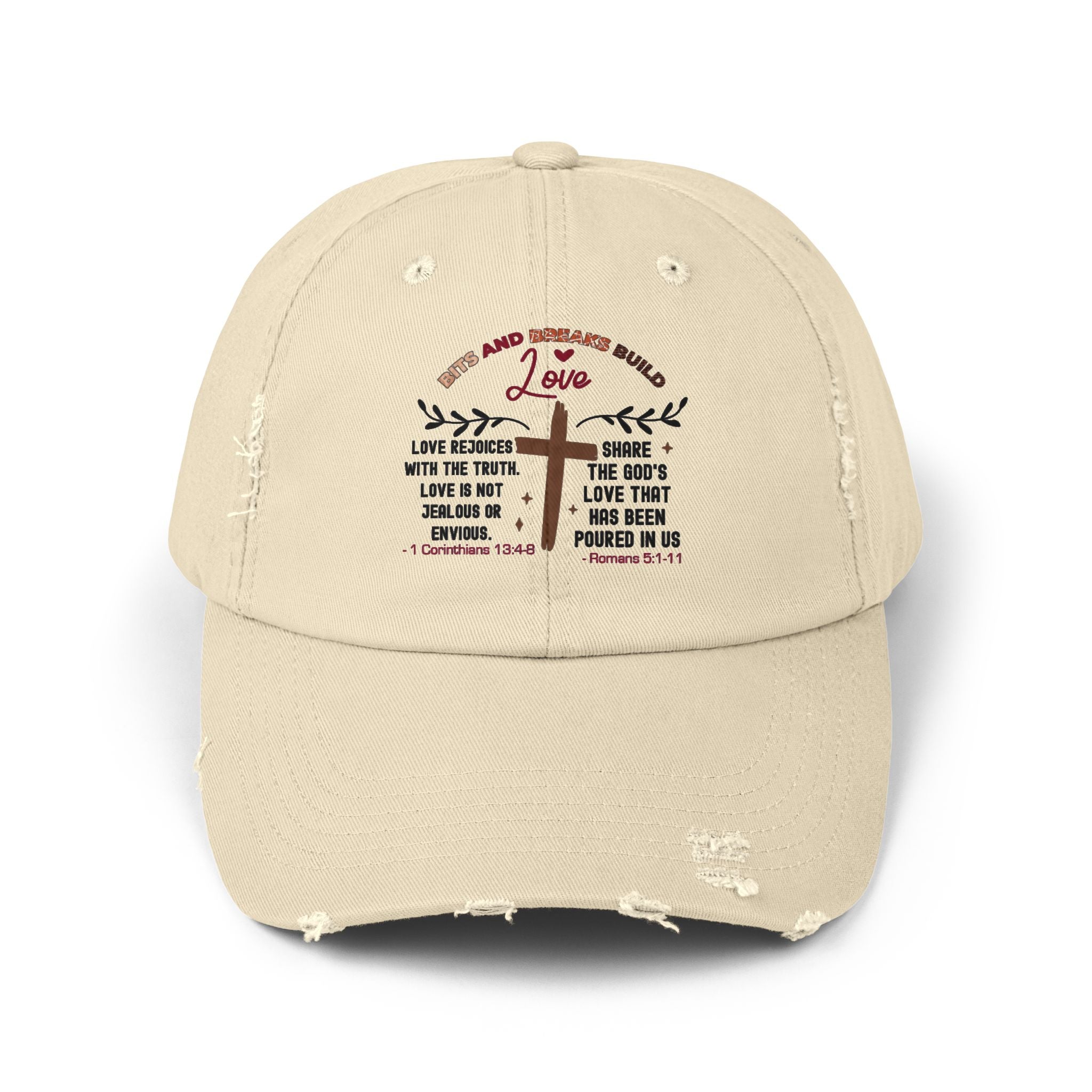 Motivational Hat 1 Corinthians -Inspired Love Cap with Inspirational Romans