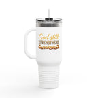 God Still Strengthens Weakness | 40oz Insulated Travel Mug | ST. VON'S FLAIR