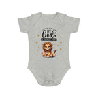 My God Baby Bodysuit - Trust in Him - Cute Lion Designed Onesies