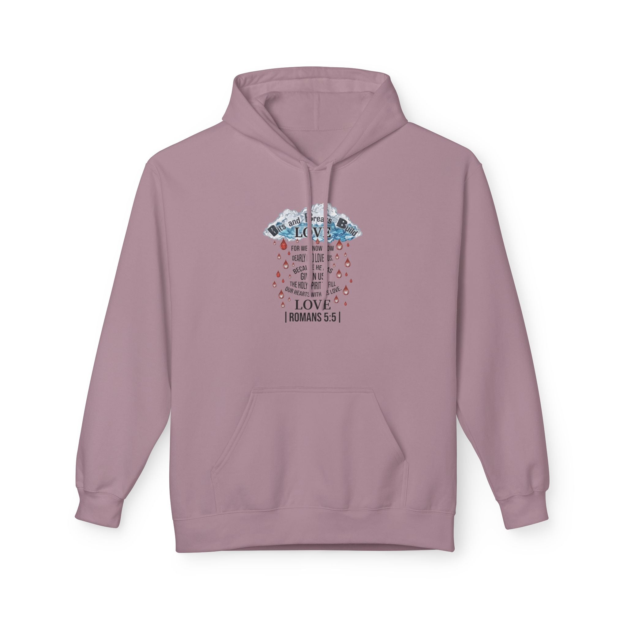 Romans 5:5 Raindrops of Love Hoodie | Christian Scripture Sweatshirt | ST. VON'S FLAIR