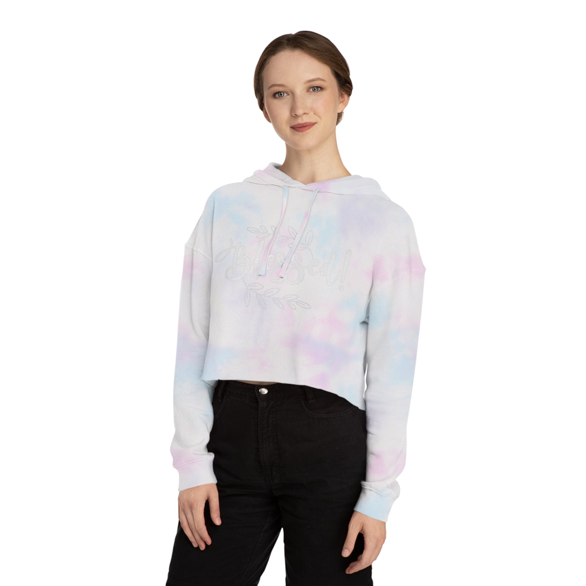 Blessed Cropped Hoodie | Women's Faith-Inspired Pullover | ST. VON'S FLAIR