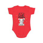My God Baby Bodysuit - Trust in Him - Cute Bunny Baby Designed Onesies