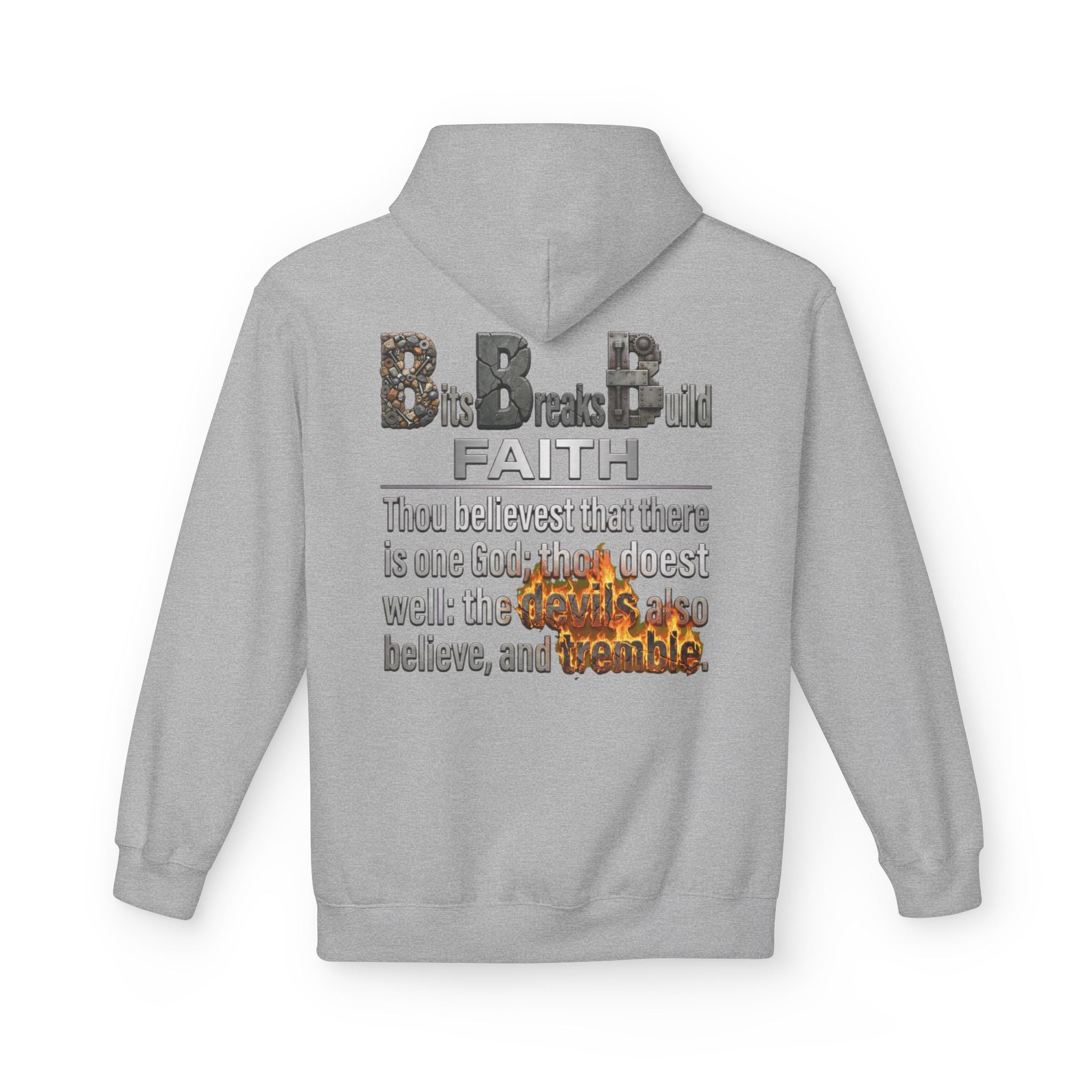 Faith Hoodie | James 2:19 "Thou Believest" Christian Scripture Pullover | ST. VON'S FLAIR