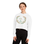 A Mother's Embrace — Women's Cropped Poetry Hoodie| Pullover Long Sleeve