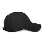 Unstructured Denim Hat | Custom Embroidery| ST.VON'S FLAIR Golden Mother's Embrace