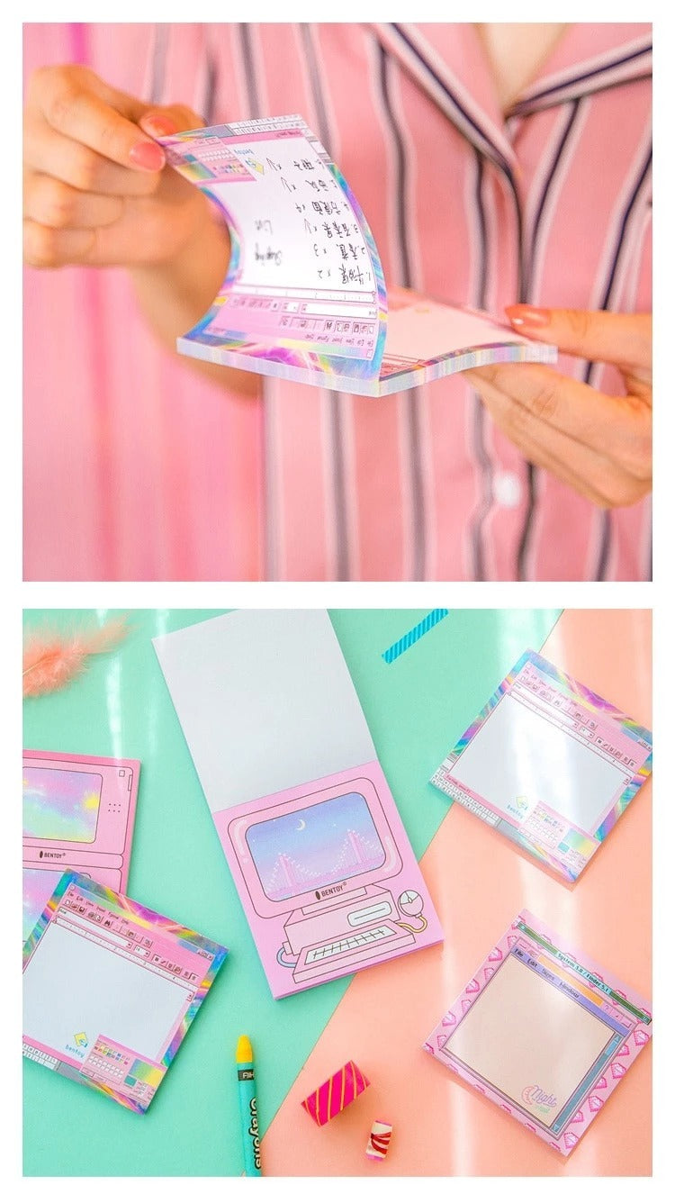 Computer Shaped Notebook Paper Memo