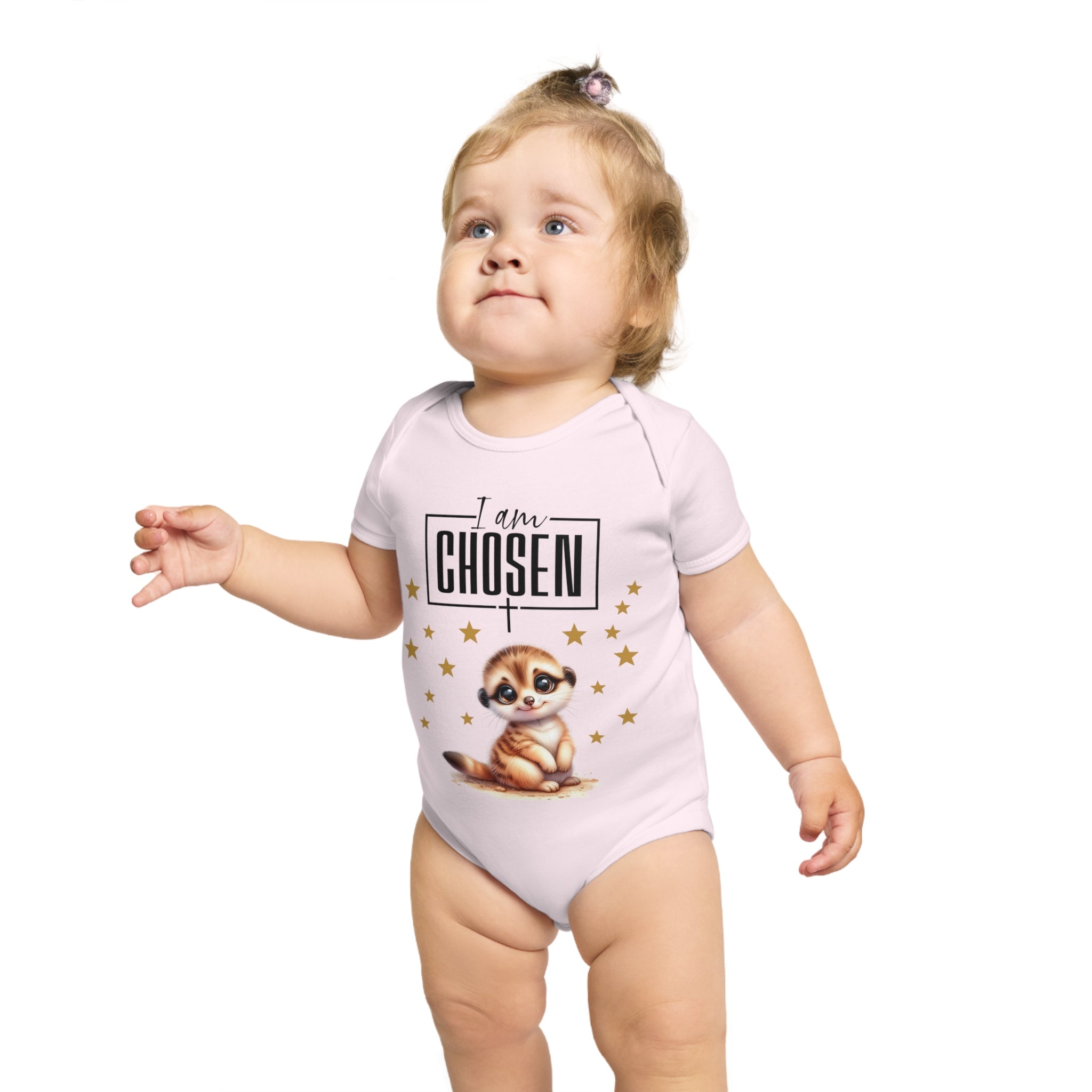 Toddler I Am Chosen 1 Piece Bodysuit - Trust in Him - Cute Muskrat Designed Onesies