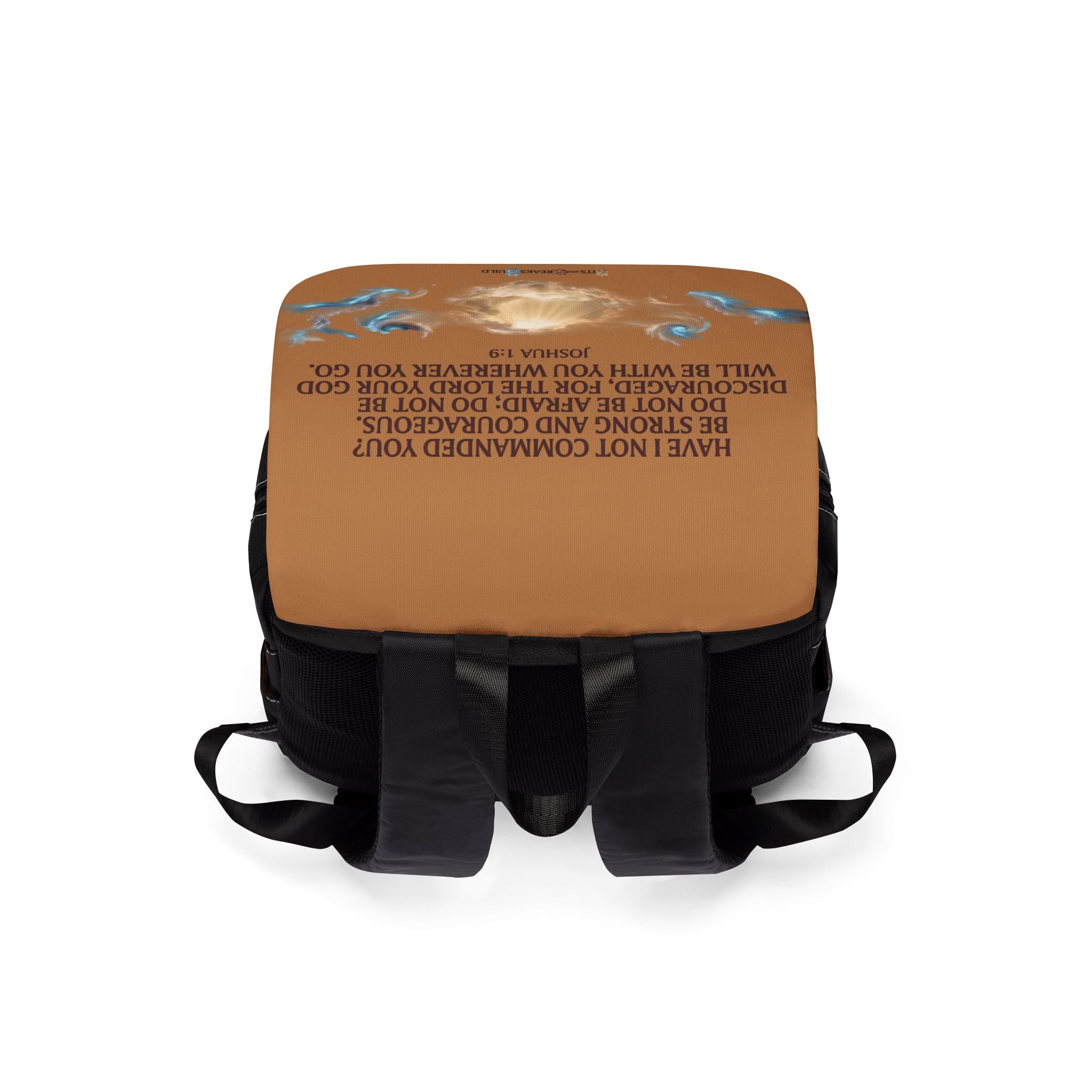 Black Bronze Unisex Shoulder Backpack | Faith-Forward Travel Bag | ST. VON'S FLAIR