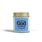 With God All Things Are Possible Scented Candle Relaxing Wax Different Aromas