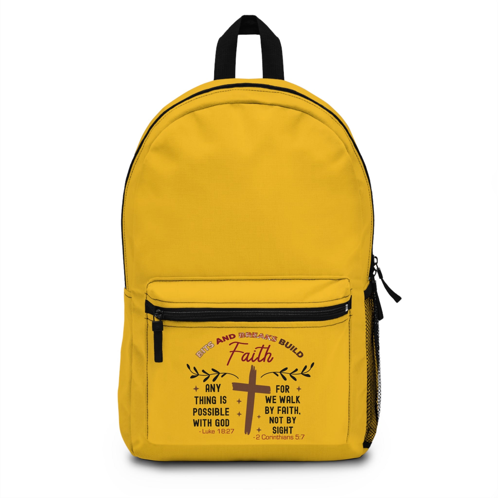 Faith Lightweight Backpack Men and Women Carry Bag Causal for Laptops, Books Trips, College, School and Bible Studies