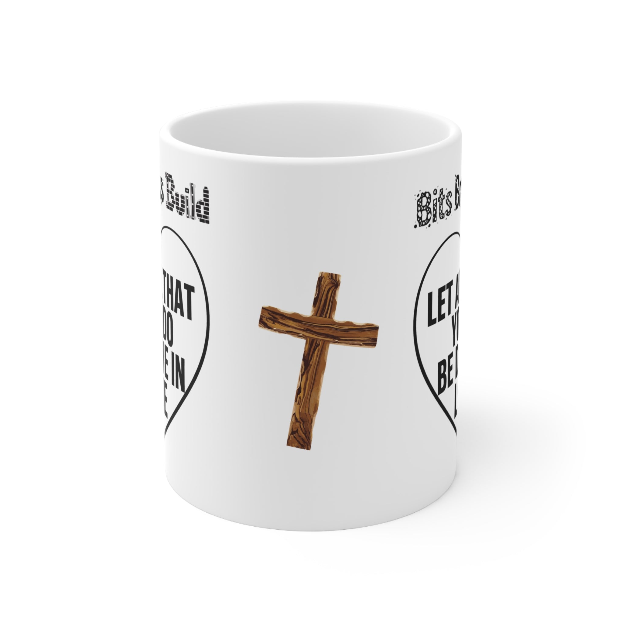 Biblical Verse Inspiration Love Ceramic Coffee Tea Cups, 11oz, 15oz