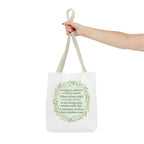 "A Lullaby on Wings Unseen" Tote Bag | ST. VON'S Poetic Lines