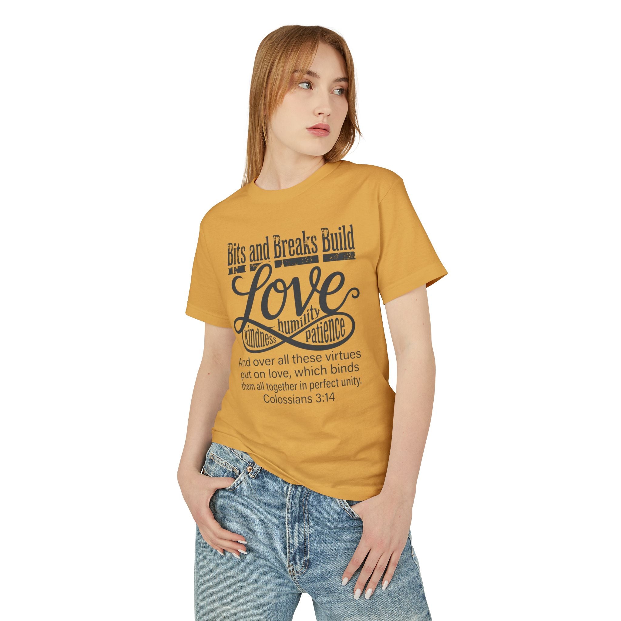 Love | Colossians 3:14 Unisex Garment-Dyed Heavyweight Tee | Kindness, Humility & Patience | ST. VON'S FLAIR