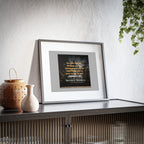 Biblical Matthew 6:33 Seeking with Might Framed Poster