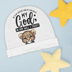 Little Wild Cat Baby Beanie Winter Ski Hat Knitted Unisex Cuffed Covering for Infants