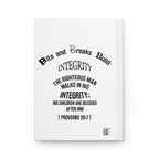 Proverbs Integrity Hardcover Journal Matte Notebook Motivational Reflections for Women Men Gifts Positive Affirmation Journal