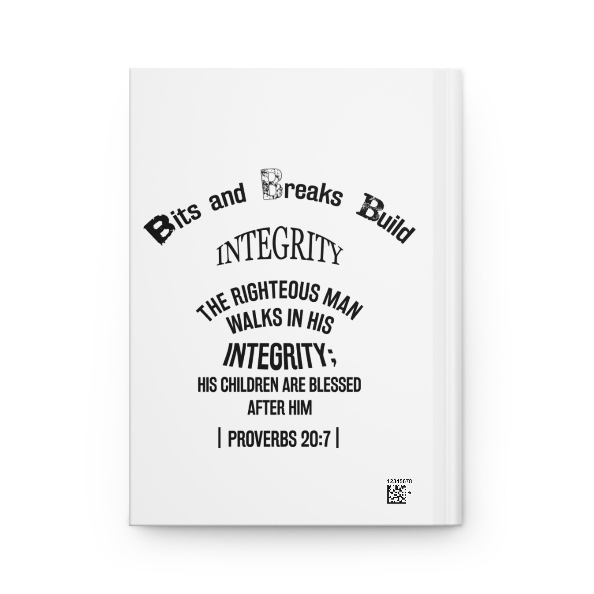 Proverbs Integrity Hardcover Journal Matte Notebook Motivational Reflections for Women Men Gifts Positive Affirmation Journal