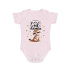 Toddler 1 Piece My God Baby Bodysuit - Trust in Him - Cute Muskrat Designed Onesies