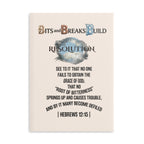 Hebrews 12:15 Resolution Hardcover Journal | Christian Motivational Notebook | ST. VON'S FLAIR