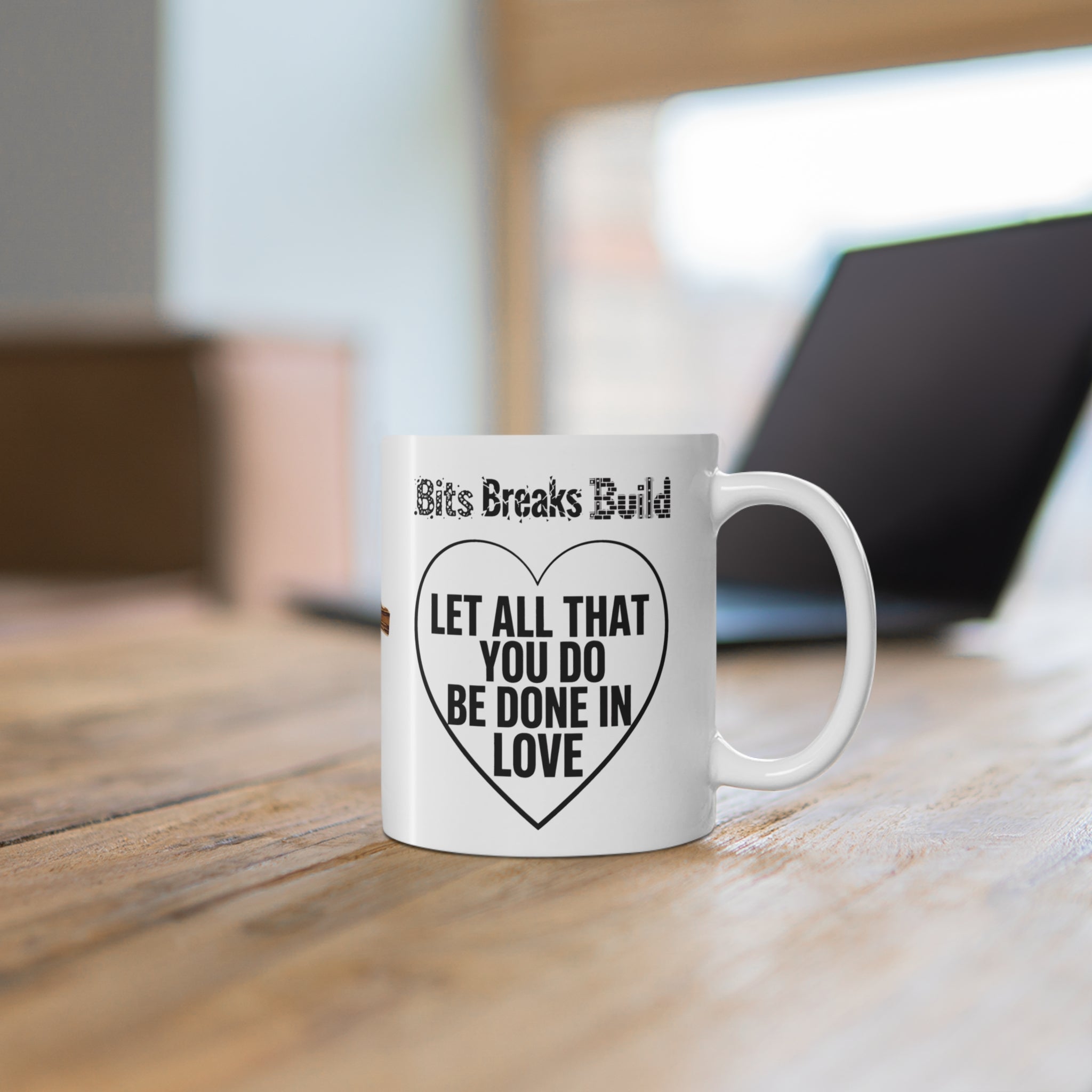Biblical Verse Inspiration Love Ceramic Coffee Tea Cups, 11oz, 15oz