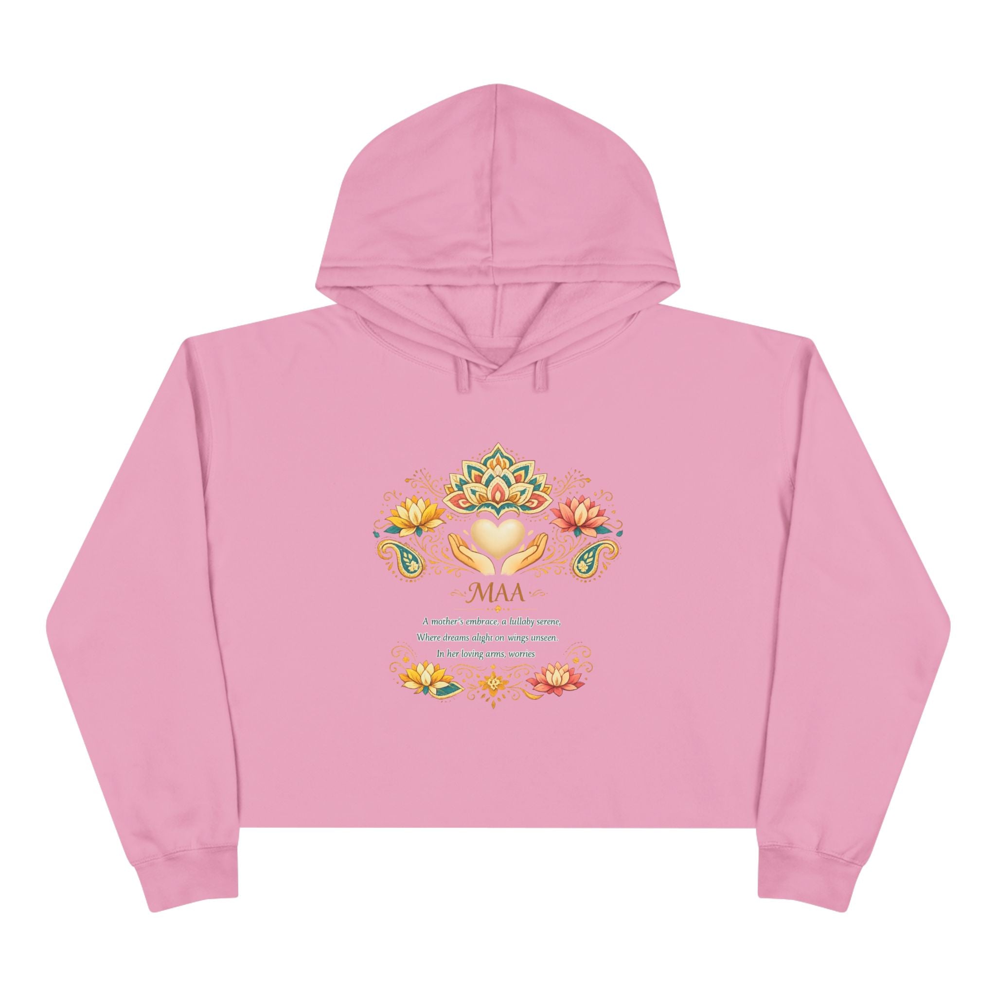 Women's Faith Crop Hoodie | MAA Soft Fleece Cropped Sweatshirt for Her