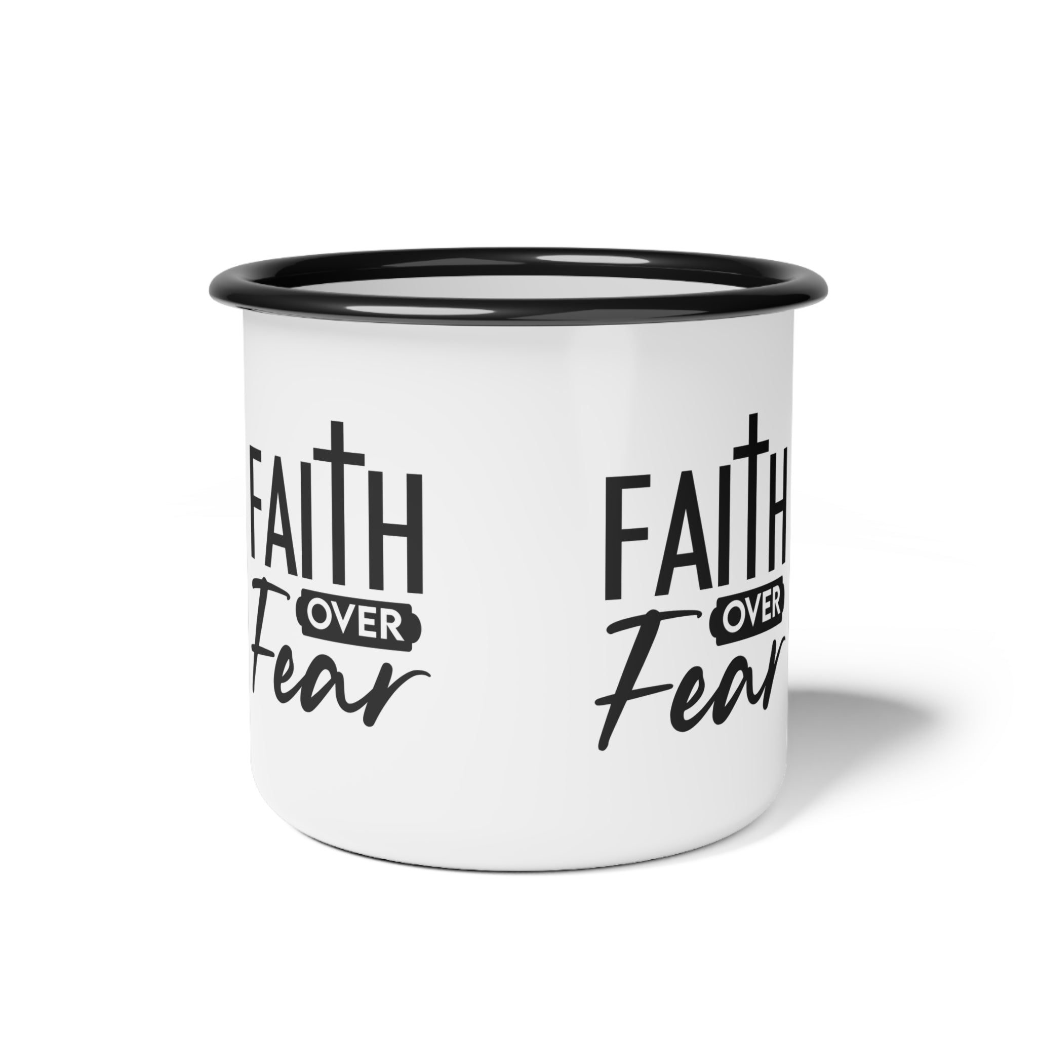 Inspirational Enamel Camp Cup Faithful Gifts, Motivational Mug, Outdoor Adventure, Camping Essential, Christian Decor