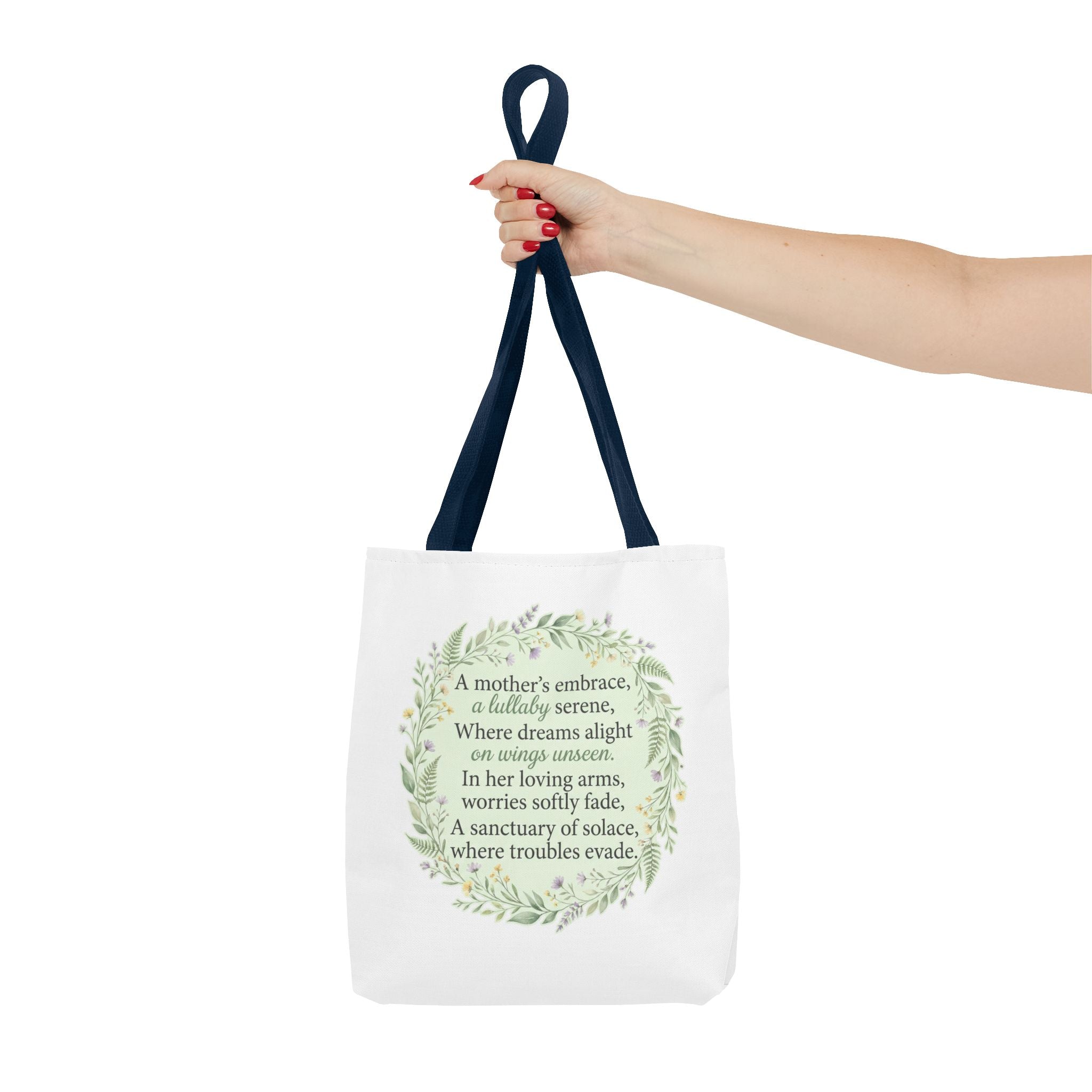 "A Lullaby on Wings Unseen" Tote Bag | ST. VON'S Poetic Lines