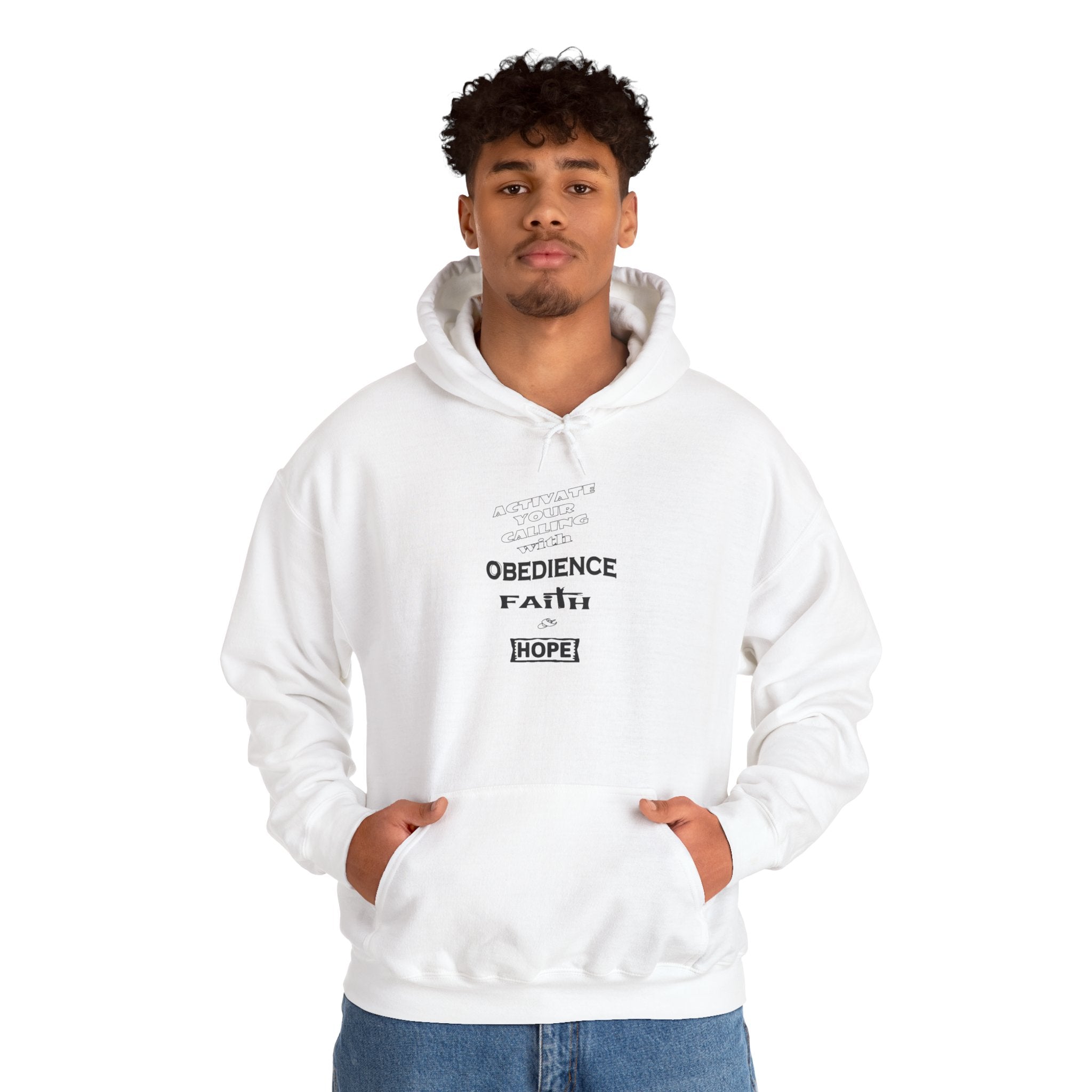 Activate Obedience, Faith, Hope Hoodie —  Inspirational Pullover