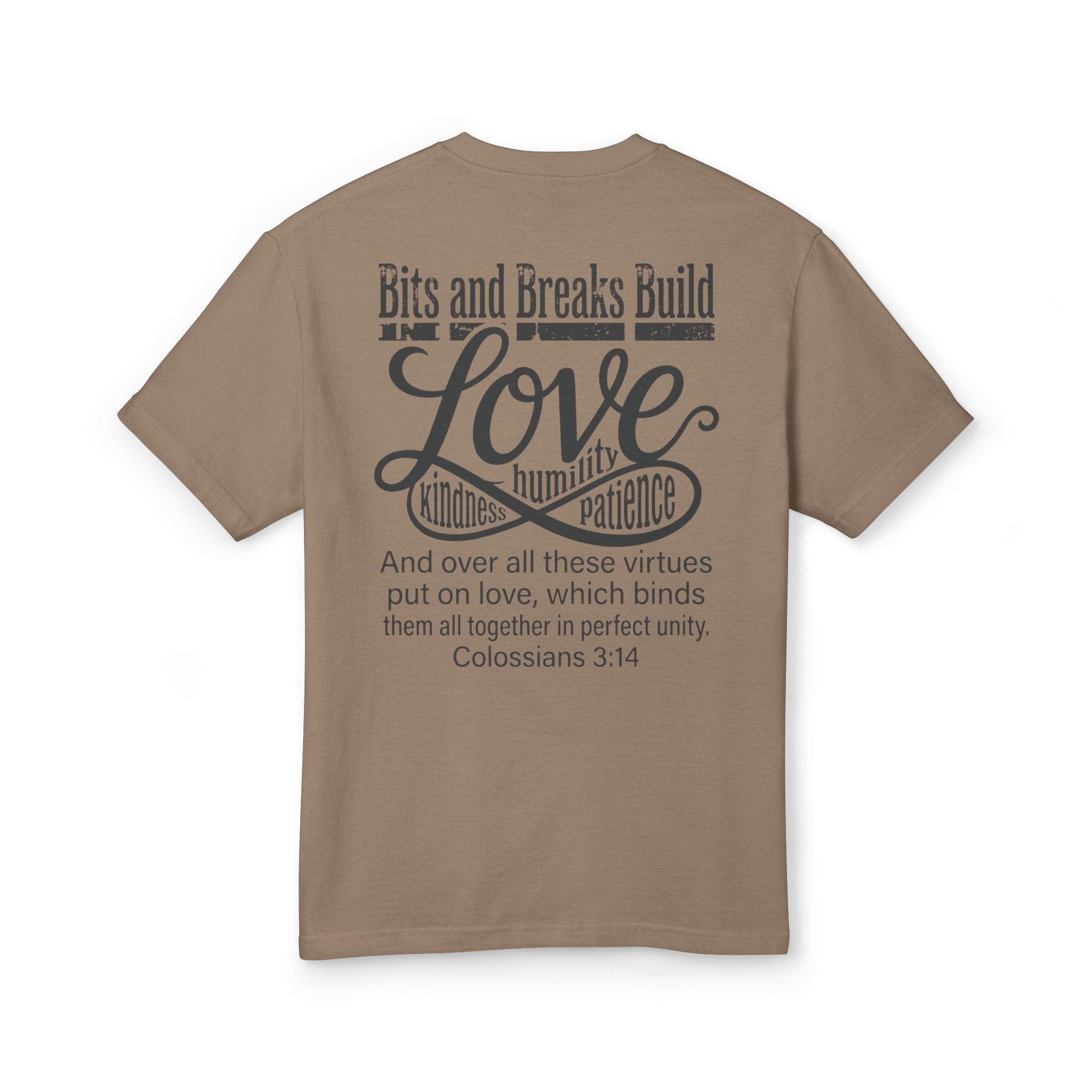 Love | Colossians 3:14 Unisex Garment-Dyed Heavyweight Tee | Kindness, Humility & Patience | ST. VON'S FLAIR